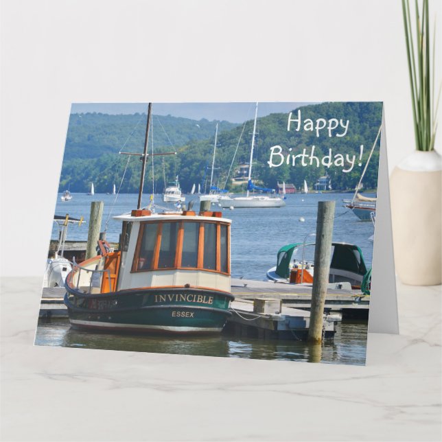 Carte Anniversaire Spécial Nautique (Devant)
