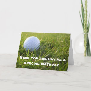 CARTE **ANNIVERSAIRE SPÉCIAL** POUR UN "GOLFER SPÉCIAL"