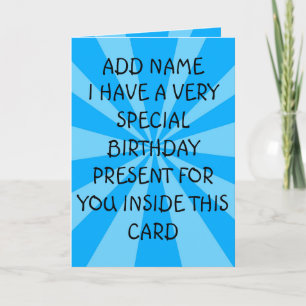 Carte Anniversaire spécial présent