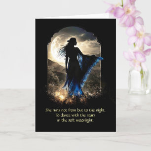Carte Anniversaire Spirituelle Métaphysique Lune avec Bo