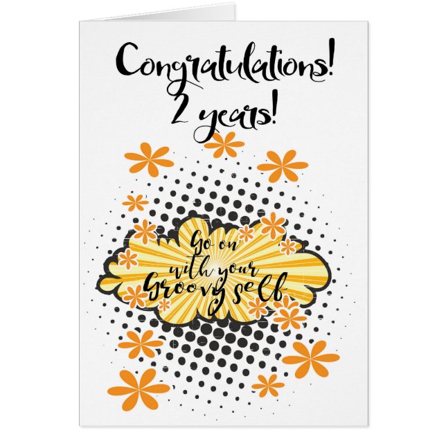 Carte anniversaire super 2 ans propre 12 pas (Devant)