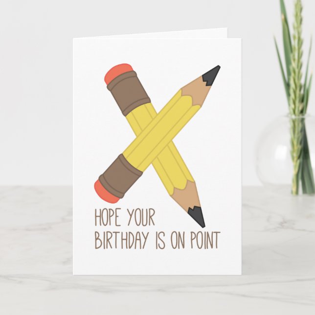 Carte Anniversaire sur le point ! (Devant)