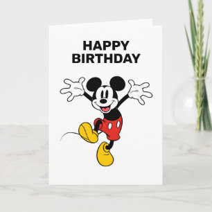 Carte Anniversaire sur mesure de Mickey Mouse