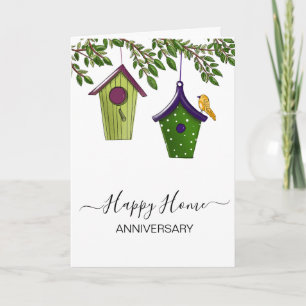 Carte Anniversaire sur votre nouvelle maison agent immob