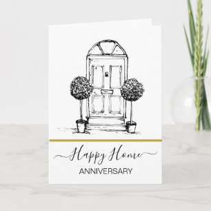 Carte Anniversaire sur votre nouvelle maison agent immob
