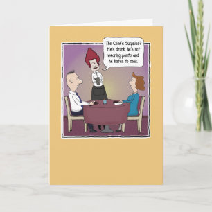Carte Anniversaire surprenant du chef
