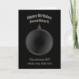 CARTE ANNIVERSAIRE - SWEETHEART - ARME - AIM