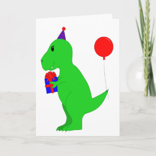 Carte Anniversaire T-Rex