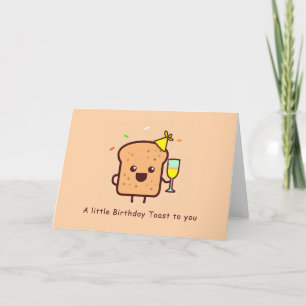 Carte Anniversaire Toast Funny Punny Anniversaire