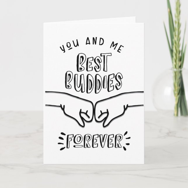 Carte Anniversaire - Toi & Moi, Best Buddies Forever (Devant)