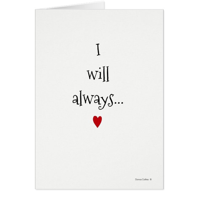 Carte Anniversaire Toujours Aimer (Devant)