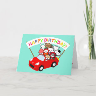 Carte Anniversaire - Tous les caractères