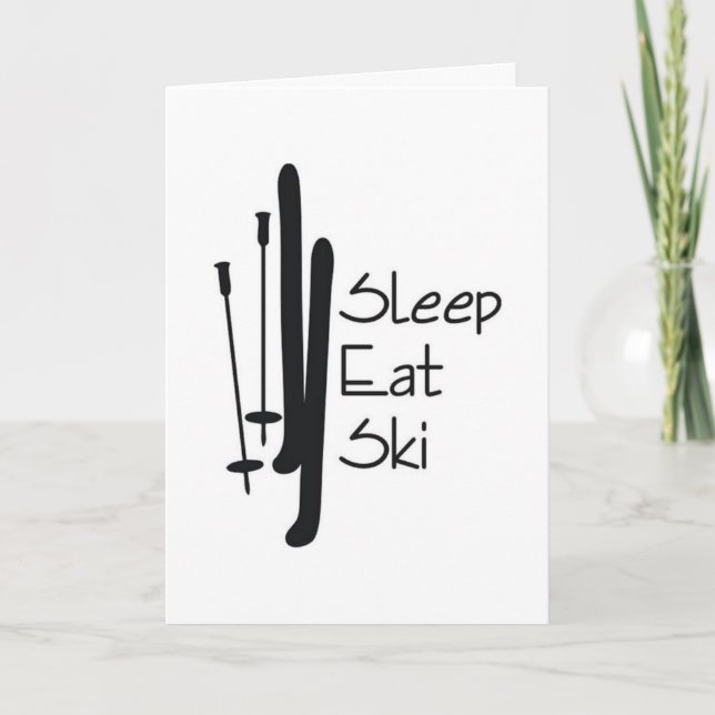 CARTE **ANNIVERSAIRE ULTIME DE SKIER** (Devant)