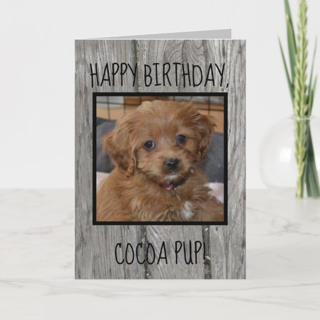 Carte Anniversaire unique pour animaux de compagnie du p (Devant)