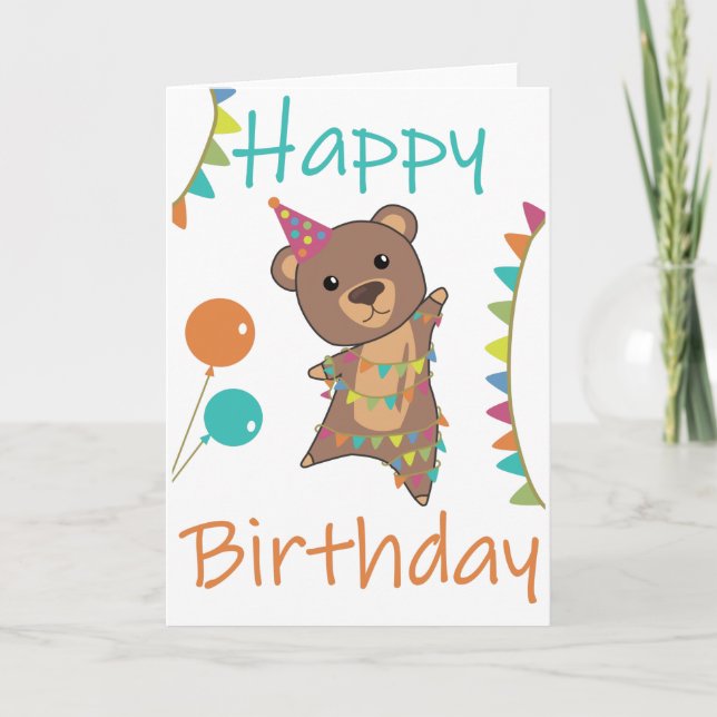Carte Anniversaire Unique Souhaite Heureux Anniversaire  (Devant)