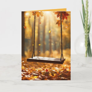 Carte Anniversaire Vent d'automne
