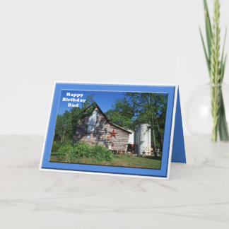 Carte Anniversaire - vieille grange de la Virginie de