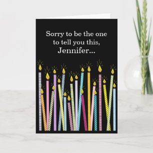 Carte Anniversaire : Vieillir Personnalisé Anniversaire