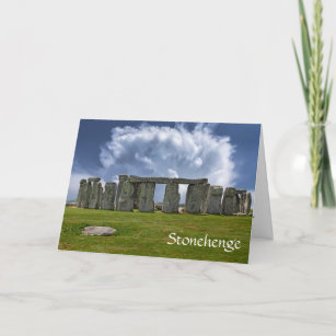Carte Anniversaire vieillissant drôle de Stonehenge