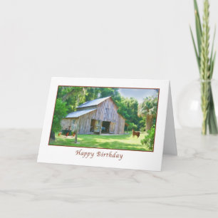 Carte Anniversaire, Vielle ferme