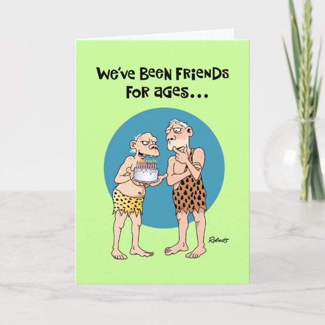 Carte Anniversaire Vieux Ami (Devant)