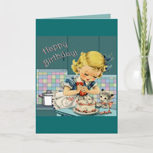 Carte Anniversaire vintage (Devant)