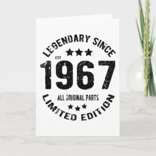 Carte Anniversaire Vintage 1967