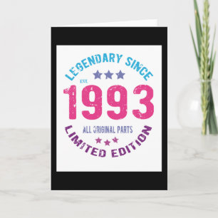 Carte Anniversaire Vintage 1993