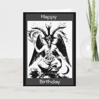 Anniversaire vintage Black Baphomet