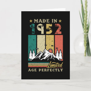 Carte Anniversaire vintage de 1952