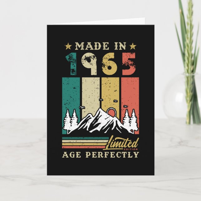 Carte Anniversaire Vintage de 1965 (Devant)