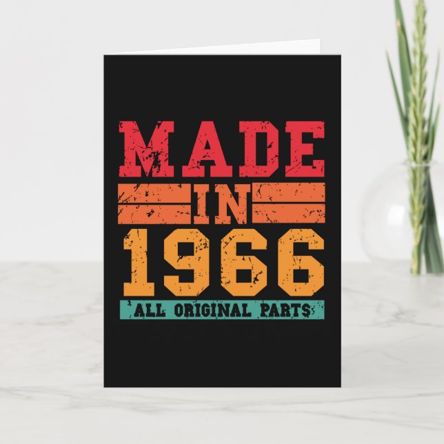 Carte Anniversaire Vintage de 1966 (Devant)