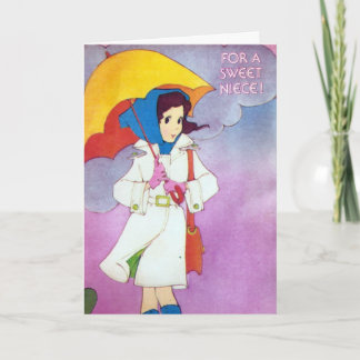 Carte Anniversaire Vintage Pour Nièce