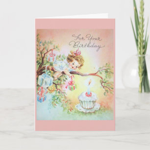 Carte Anniversaire vintage - Surprises les plus douces,