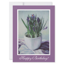 Anniversaire violet crocus fleurs par Pola.B.Alex