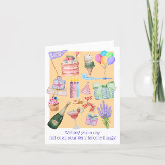 Carte Anniversaire - Vos Choses Préférées