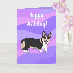 Carte Anniversaire Welsh Corgi