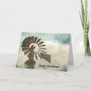 Carte Anniversaire Windmill