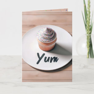 Carte Anniversaire Yum Cupcake