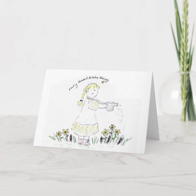Carte AnniversaireDouches (Devant)