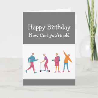 Carte Anniversaires Amusement L'esprit dit oui le corps 