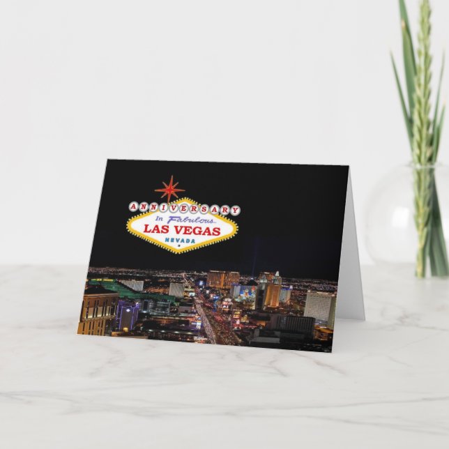 Carte ANNIVERSARY à Fabulous Las Vegas (Devant)