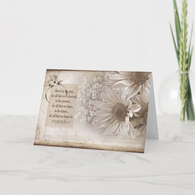 Carte Anniversary Daisy for Spouse (Devant)