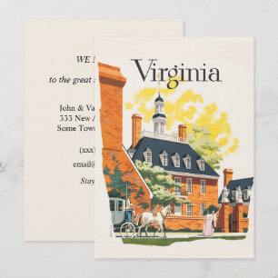 Carte Annonce de déménagement en Virginie