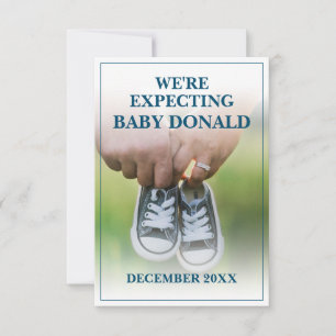 Carte Annonce de grossesse avec chaussures de bébé