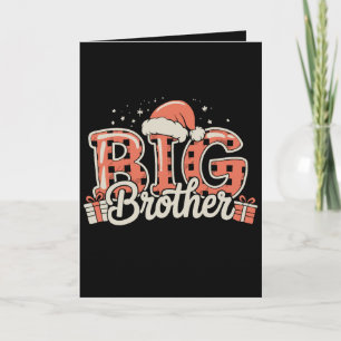 Carte Annonce de grossesse de grand frère Noël