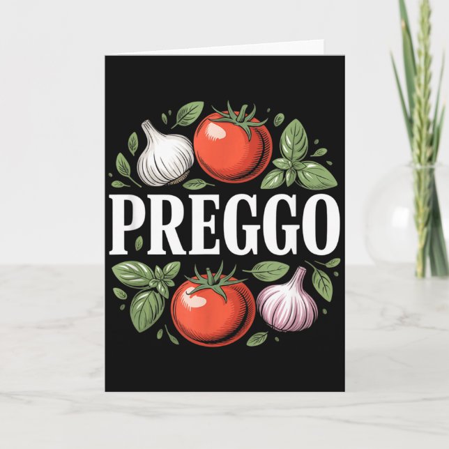 Carte Annonce de grossesse Sauce de pâtes Prego Drôle Pr (Devant)