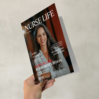 Carte Annonce de retraite d'infirmière du magazine Custo
