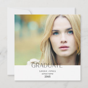 Carte Annonce du Carré de la photo simple de l'étudiant