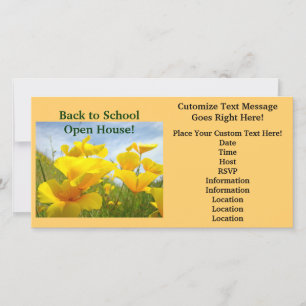 Carte Annonces d'invitations à la rentrée scolaire Open